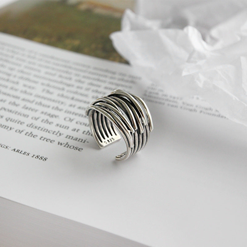 Justerbar Lager Silverring – Liora