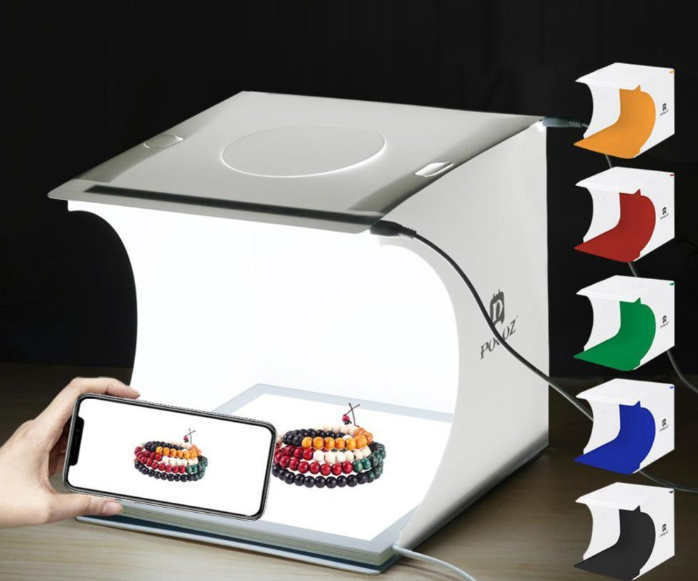 Portabelt Fotostudio med LED-belysning – LumiCube