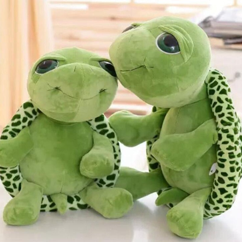 Mjuk Plush Sköldpadda Kramdjur med Realistisk Design – Kram Skal