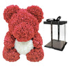 VivaBloom Oso de Rosa Romántico | Oso de rosa eterno hecho a mano para momentos llenos de amor