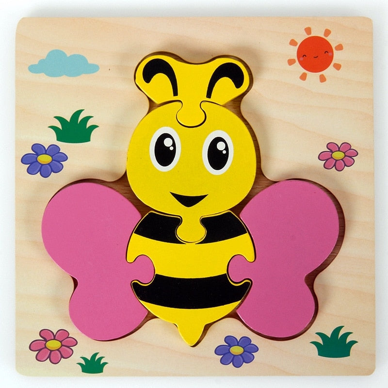 Montessori Trä Lärande Pussel – ColourJoy (Köp 1 Få 1 Gratis)