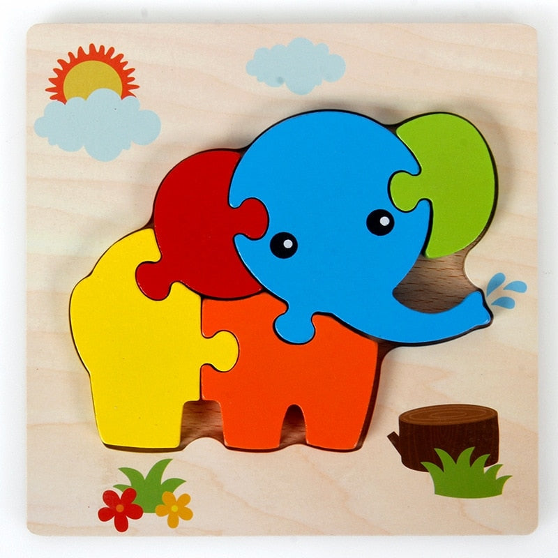 Montessori Trä Lärande Pussel – ColourJoy (Köp 1 Få 1 Gratis)