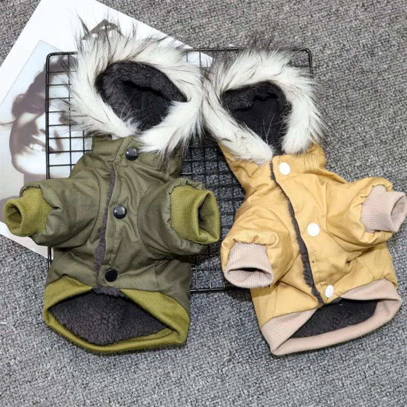 PureFur Vinterjacka för Hundar | Tjock och varm hoodie för hundar på vintern