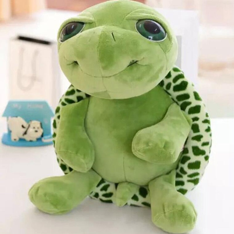 Mjuk Plush Sköldpadda Kramdjur med Realistisk Design – Kram Skal
