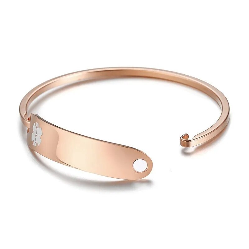 OpulentShield MedAlert Armband | Anpassat Medicinskt Varning Band för Nödsituationer