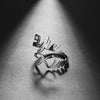 EterniRing Premium Anpassad Namnring | Handgjord Elegant Smycken i Rostfritt Stål