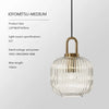 VeraGlow Japansk Hängande Lampa | Chic Nordisk glaspendellampa för varmt och stämningsfullt ljus