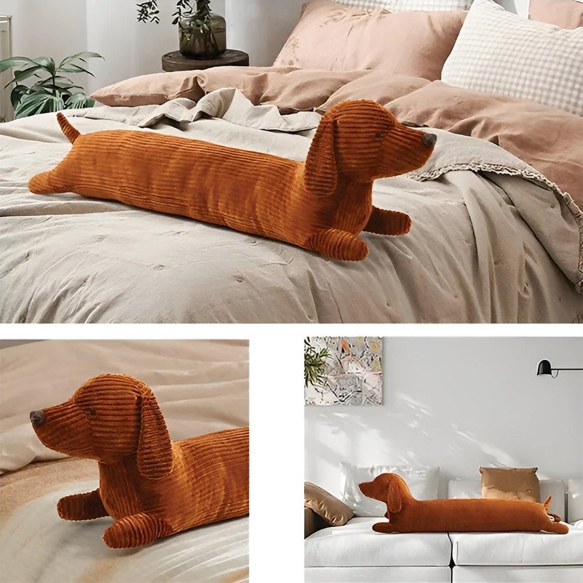 Plush Ergonomisk Dachshundkudde – DaxiRest