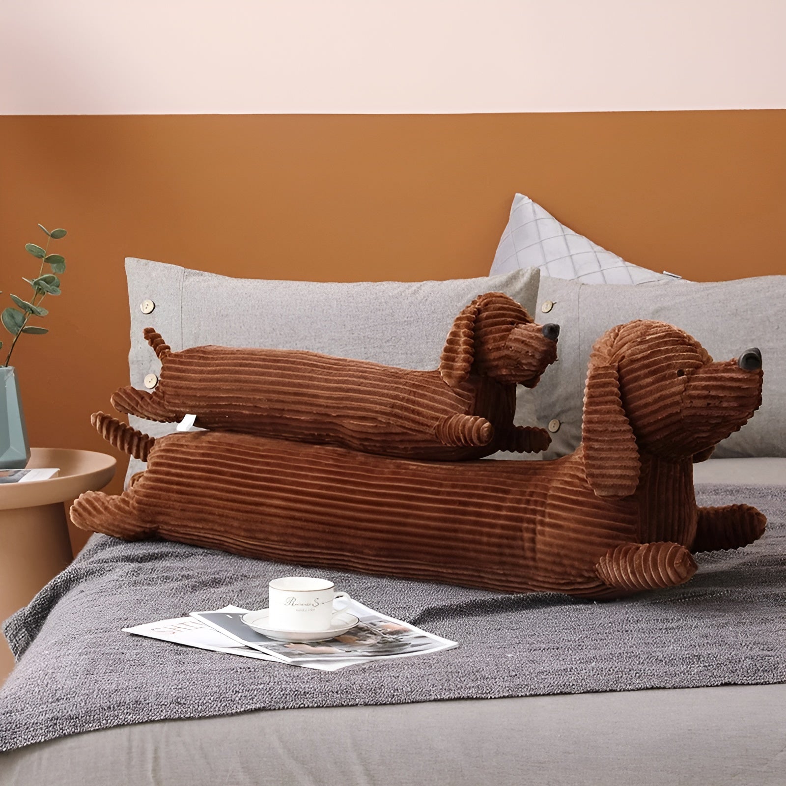 Plush Ergonomisk Dachshundkudde – DaxiRest