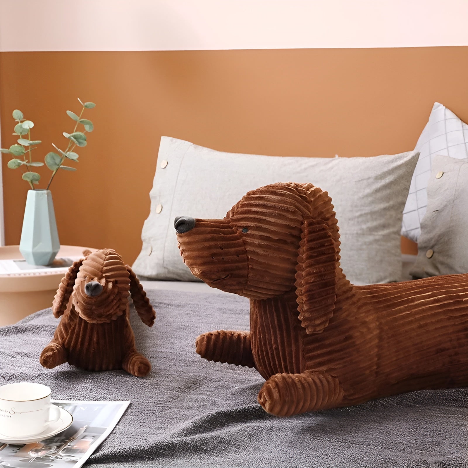 Plush Ergonomisk Dachshundkudde – DaxiRest