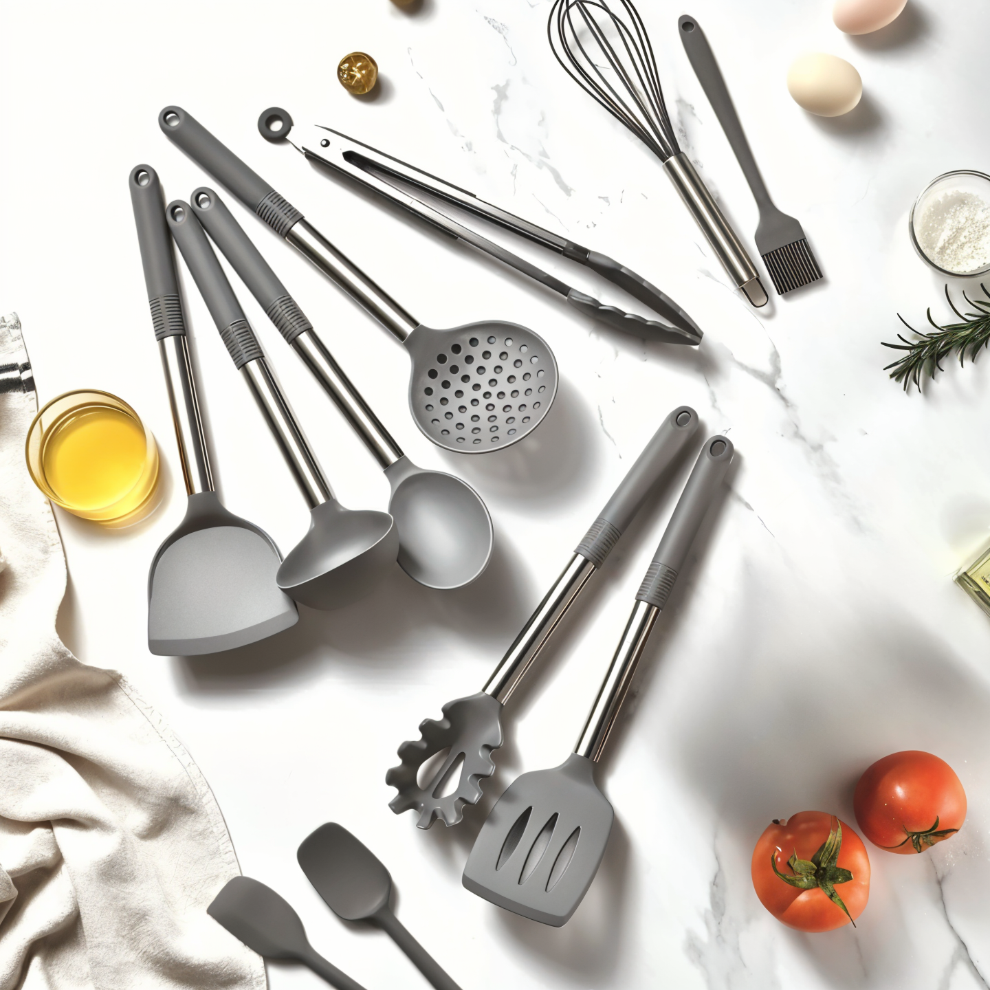 12-delars Silikon Kökredskapsset – Culinara Pro