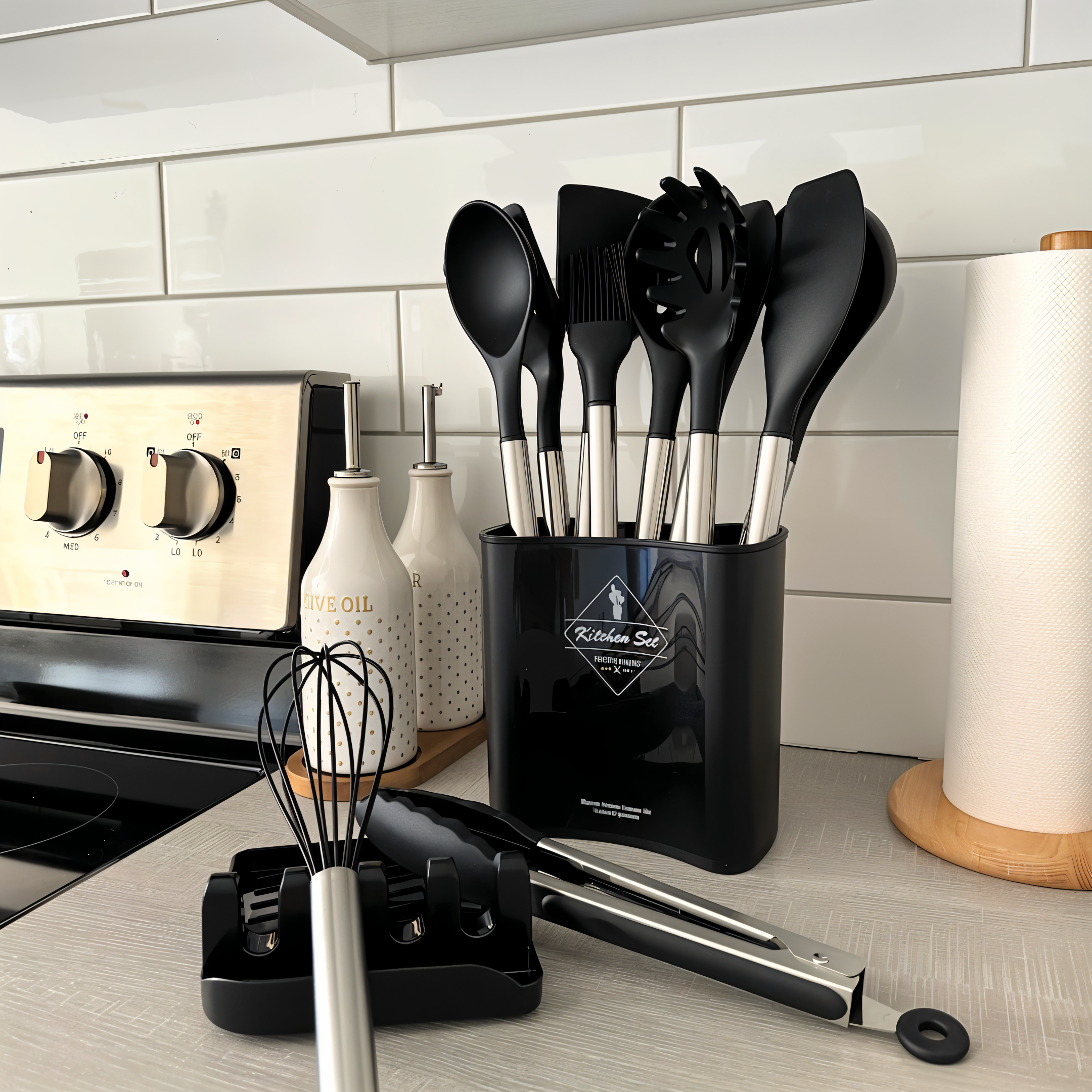 12-delars Silikon Kökredskapsset – Culinara Pro
