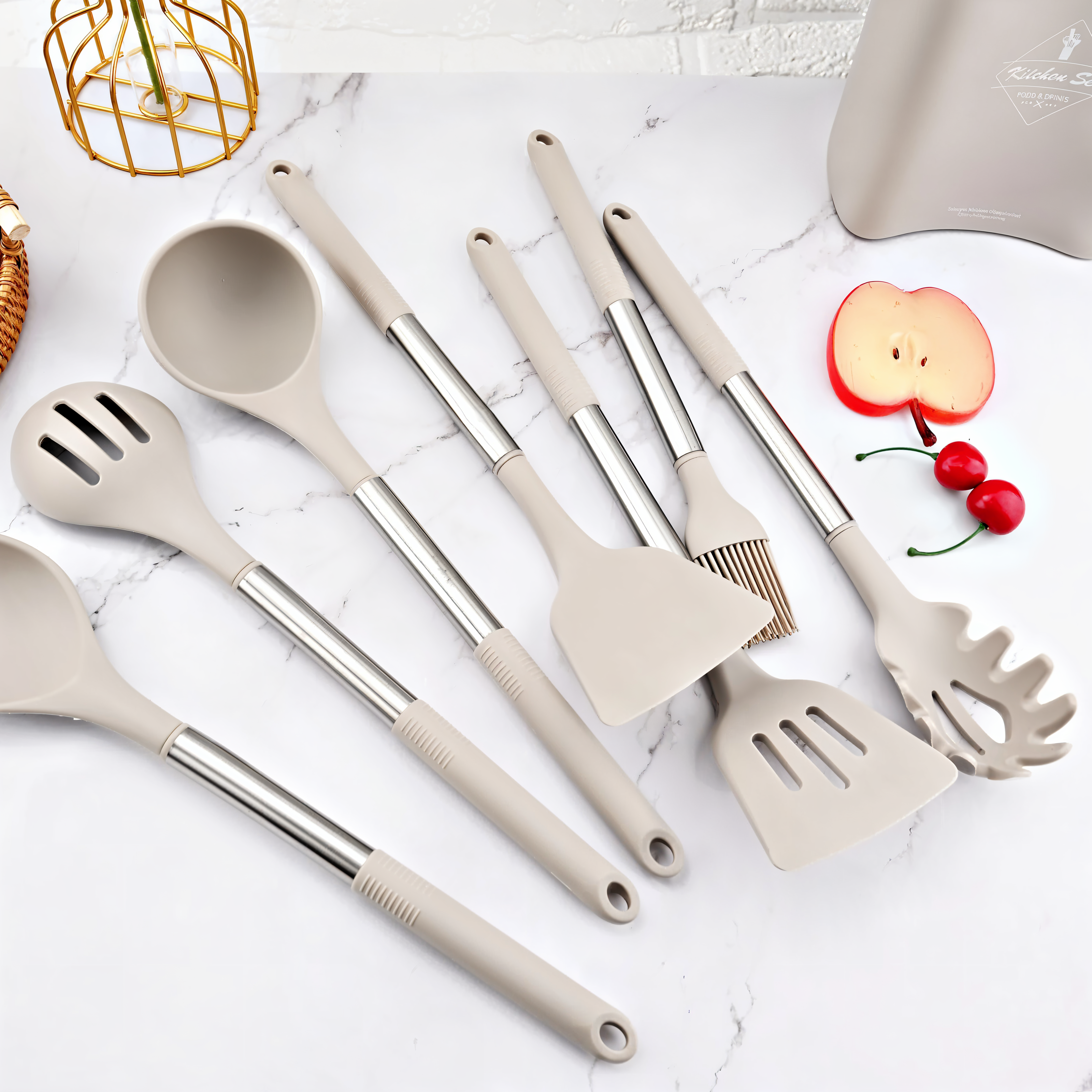 12-delars Silikon Kökredskapsset – Culinara Pro