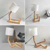 Flexibel Trä Skrivbordslampa – LumoBot