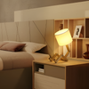 Flexibel Trä Skrivbordslampa – LumoBot