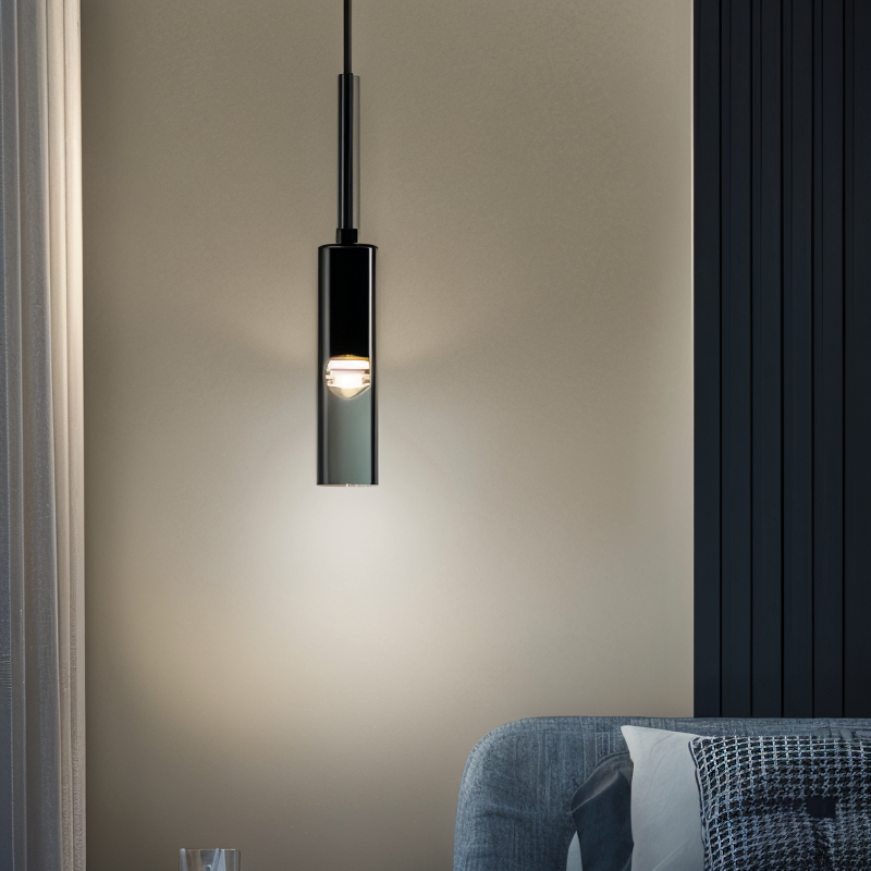 Minimalistisk Vägglampa med Rökt Glas – Orvane