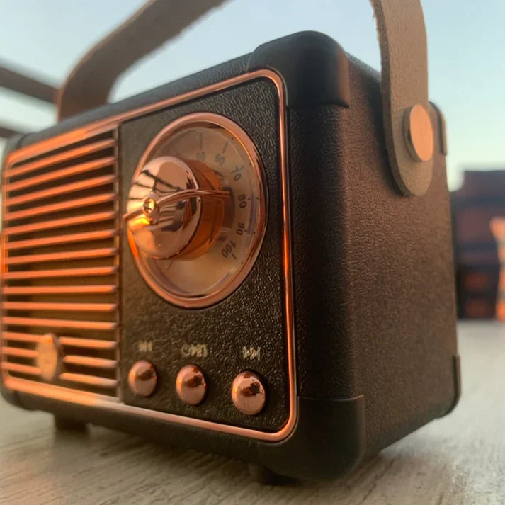 Sonique Classic Bluetooth-högtalare | Premium 2.0-kanals trådlös högtalare med rikt ljud och retrodesign