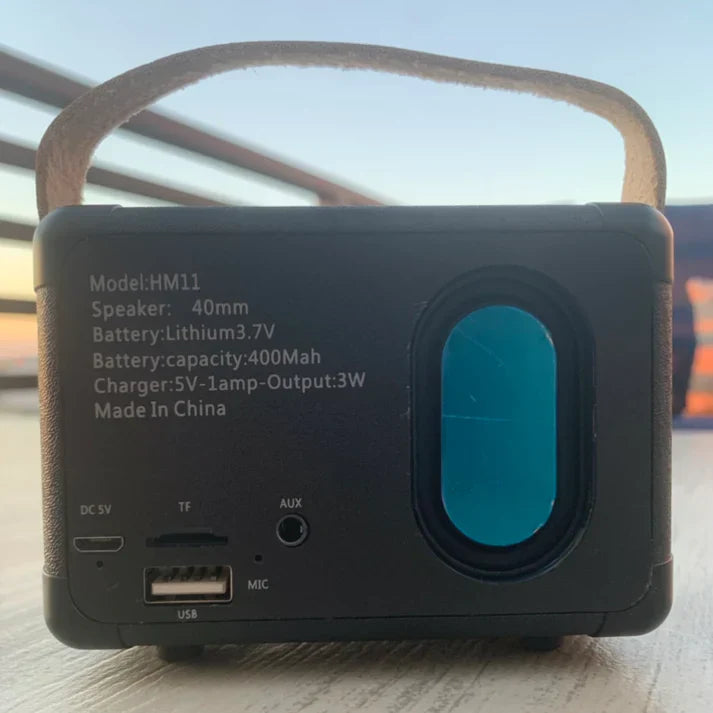 Sonique Classic Bluetooth-högtalare | Premium 2.0-kanals trådlös högtalare med rikt ljud och retrodesign