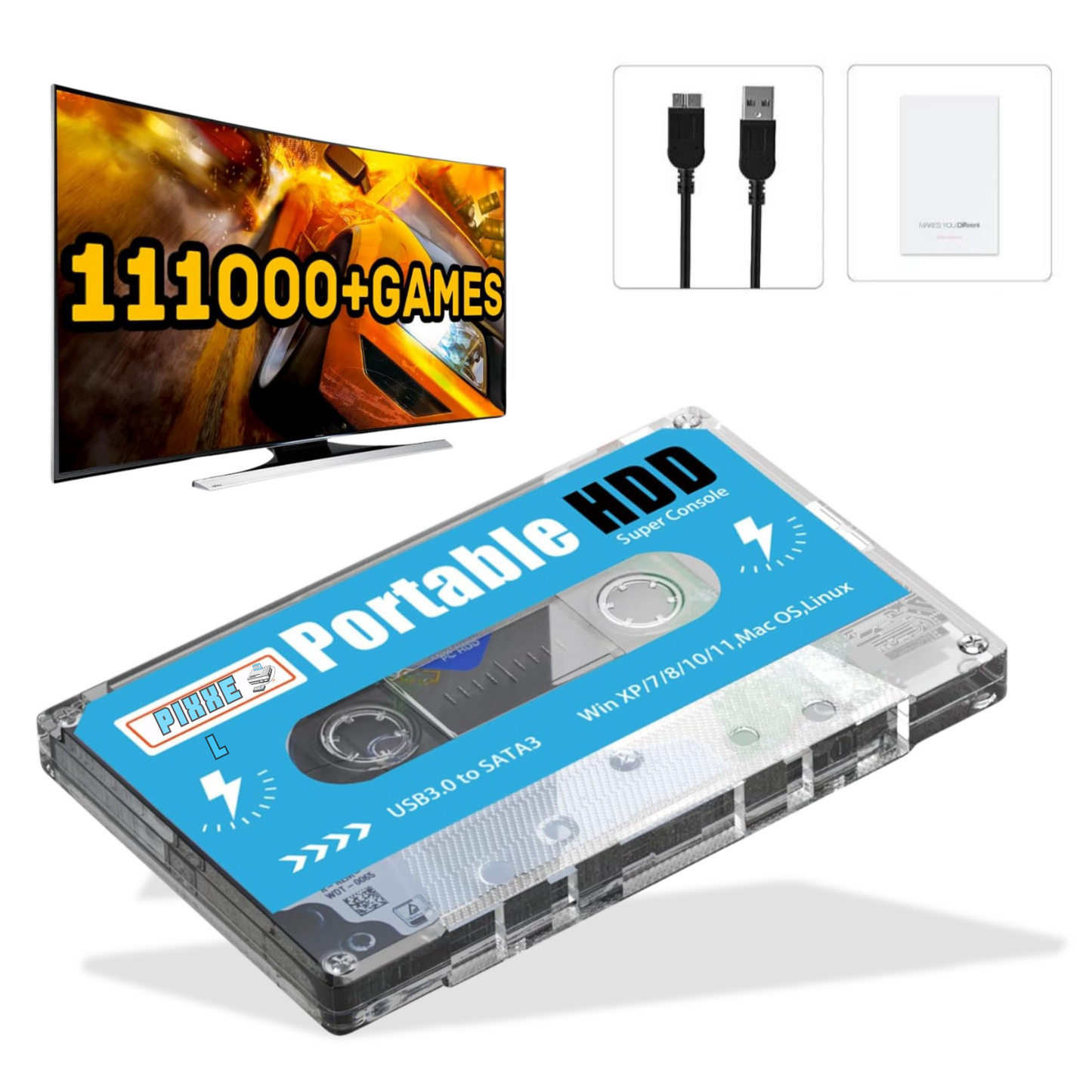 RetroLux Mega Vault Consola de Juegos | 110,000+ Juegos Clásicos y 70+ Emuladores