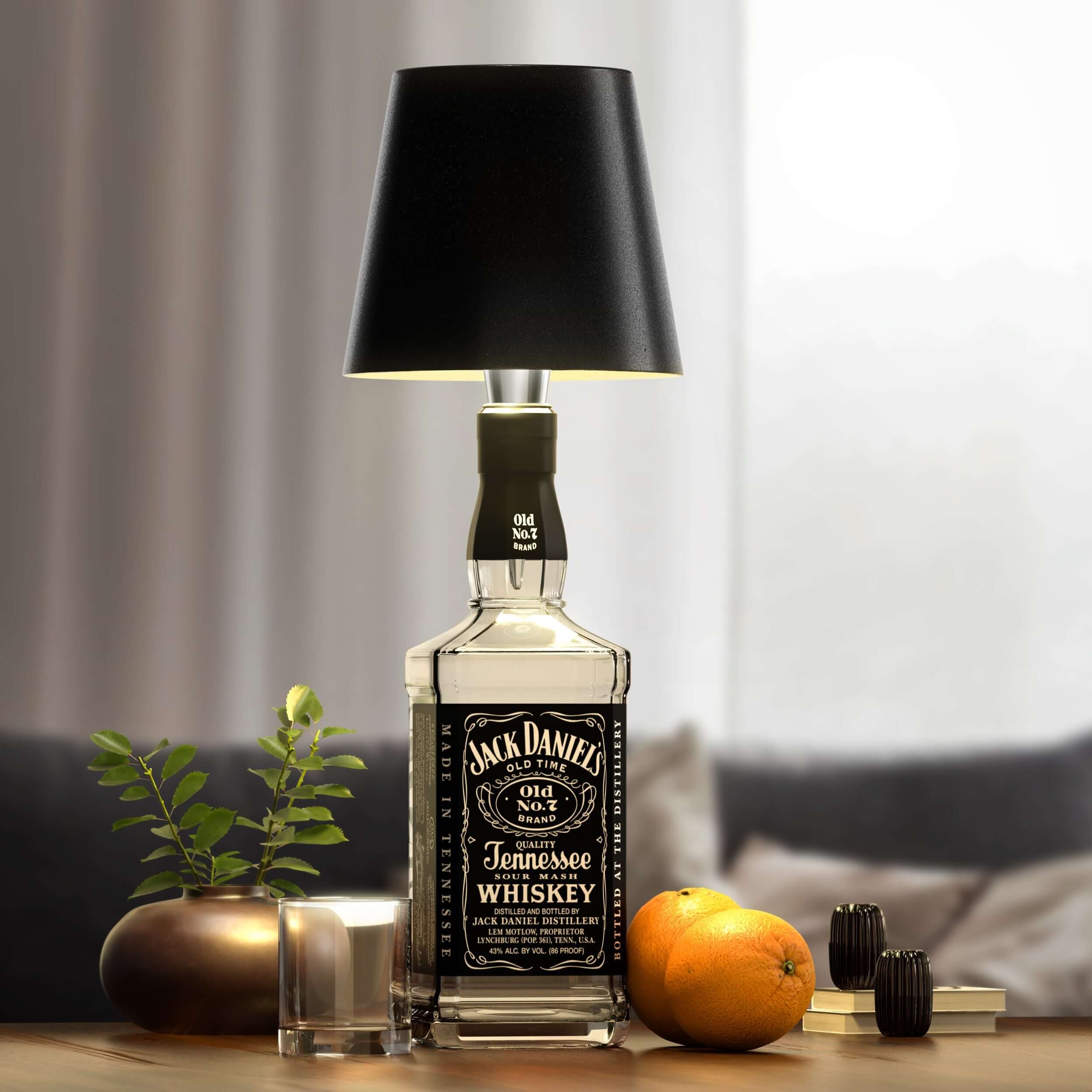 Laddningsbar LED Flasklampa – LumoBottle