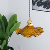 FleurLuxe Kopparhängande Lampa | Designer blommig pendellampa för sofistikerade interiörer
