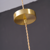 FleurLuxe Kopparhängande Lampa | Designer blommig pendellampa för sofistikerade interiörer