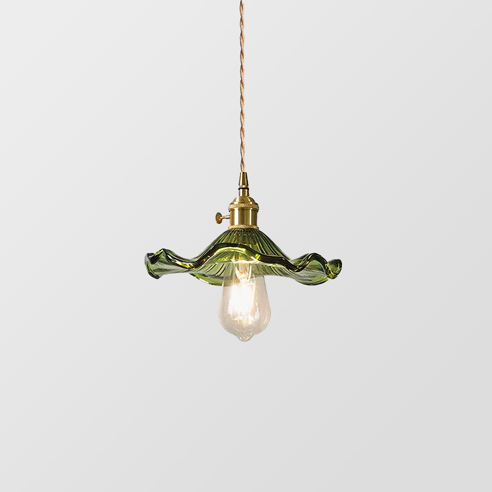 FleurLuxe Kopparhängande Lampa | Designer blommig pendellampa för sofistikerade interiörer
