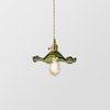 FleurLuxe Kopparhängande Lampa | Designer blommig pendellampa för sofistikerade interiörer