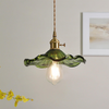 FleurLuxe Kopparhängande Lampa | Designer blommig pendellampa för sofistikerade interiörer