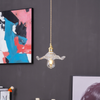 FleurLuxe Kopparhängande Lampa | Designer blommig pendellampa för sofistikerade interiörer
