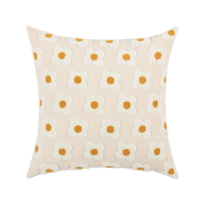 LuxeBloom Artisan Lumbar Pillow Cover Exklusiv prästkragebroderi för en touch av elegans och komfort i din heminredning
