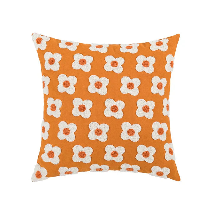 LuxeBloom Artisan Lumbar Pillow Cover Exklusiv prästkragebroderi för en touch av elegans och komfort i din heminredning