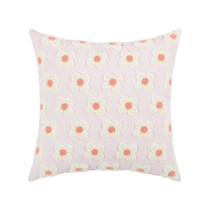LuxeBloom Artisan Lumbar Pillow Cover Exklusiv prästkragebroderi för en touch av elegans och komfort i din heminredning