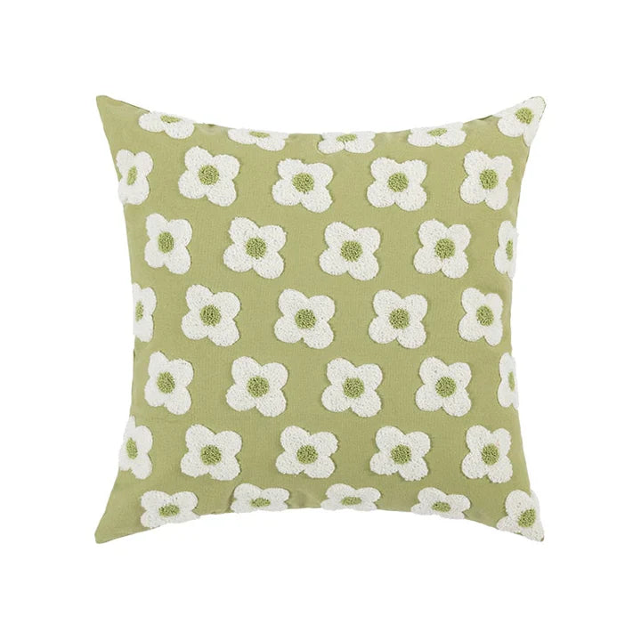 LuxeBloom Artisan Lumbar Pillow Cover Exklusiv prästkragebroderi för en touch av elegans och komfort i din heminredning