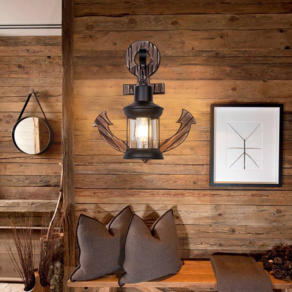 Träankare LED Vägglampa – Nautica