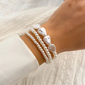 Elegant Pärl Lager Armband