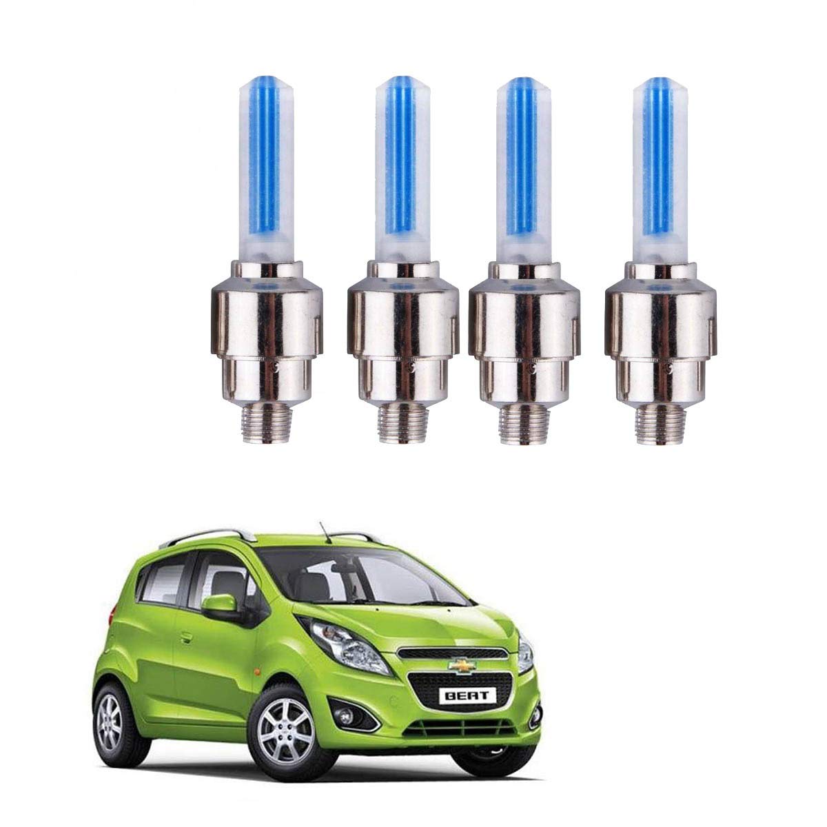 Set med 4 Belysta Ventilkåpor – GlowRims