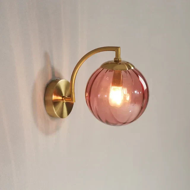Modern Lyx Glas Vägglampa – CrystalGlow