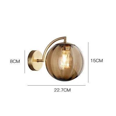 Modern Lyx Glas Vägglampa – CrystalGlow