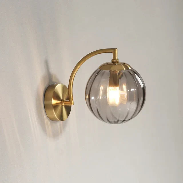 Modern Lyx Glas Vägglampa – CrystalGlow
