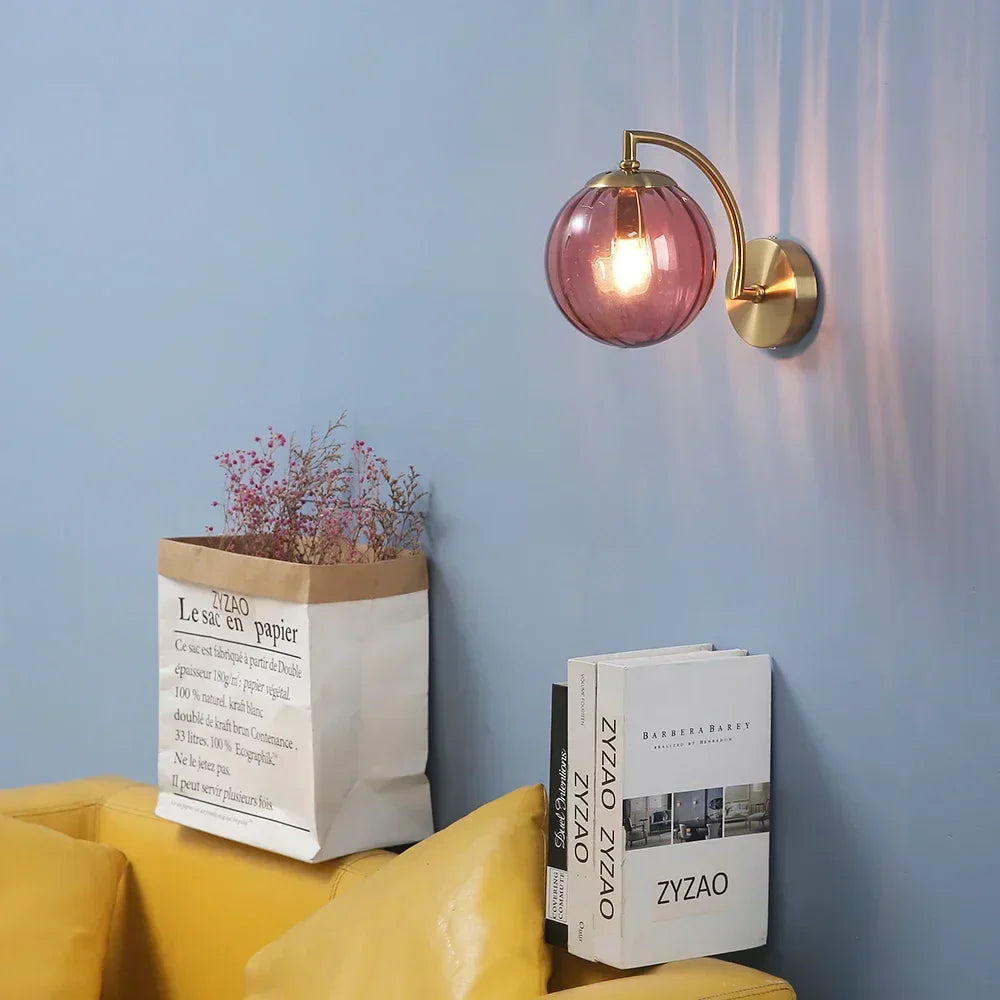 Modern Lyx Glas Vägglampa – CrystalGlow