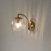 Modern Lyx Glas Vägglampa – CrystalGlow
