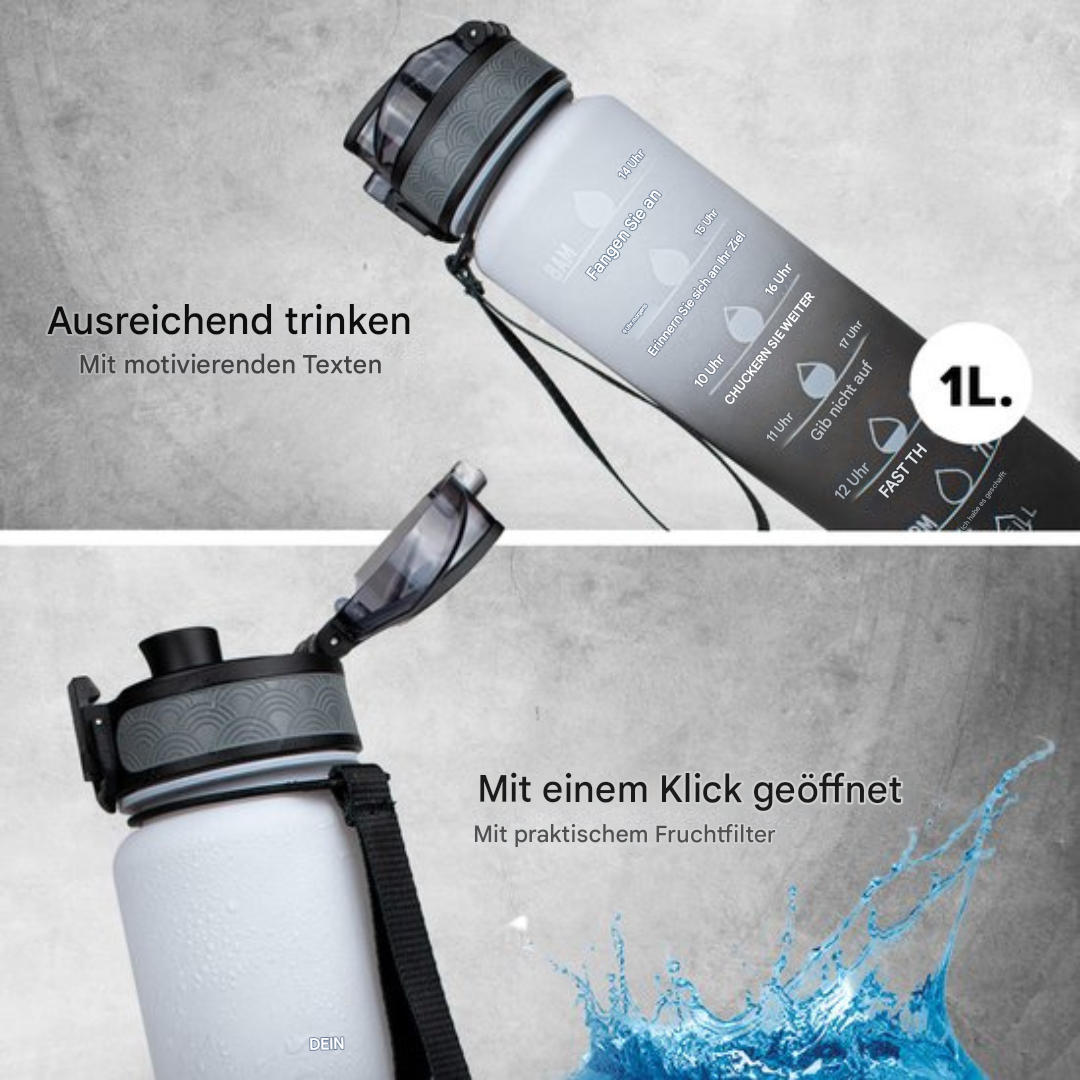 Vattenflaska med Tidsmarkeringar – HydraHero