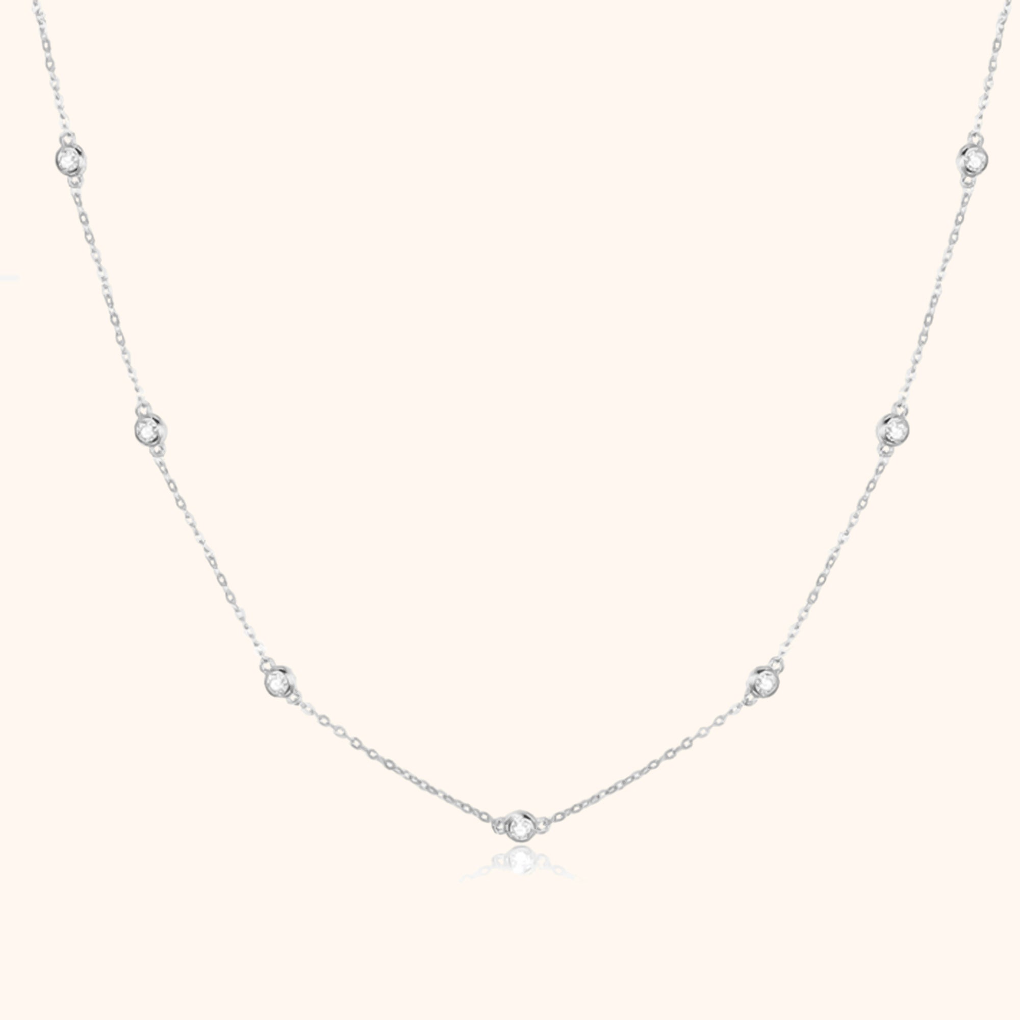 Stilig Zirkoniahalsband – Elara