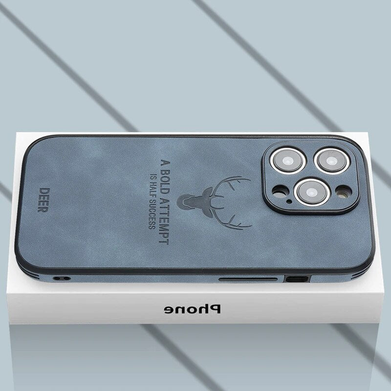 Lyxigt Hjortskinn iPhone-fodral - Veltro