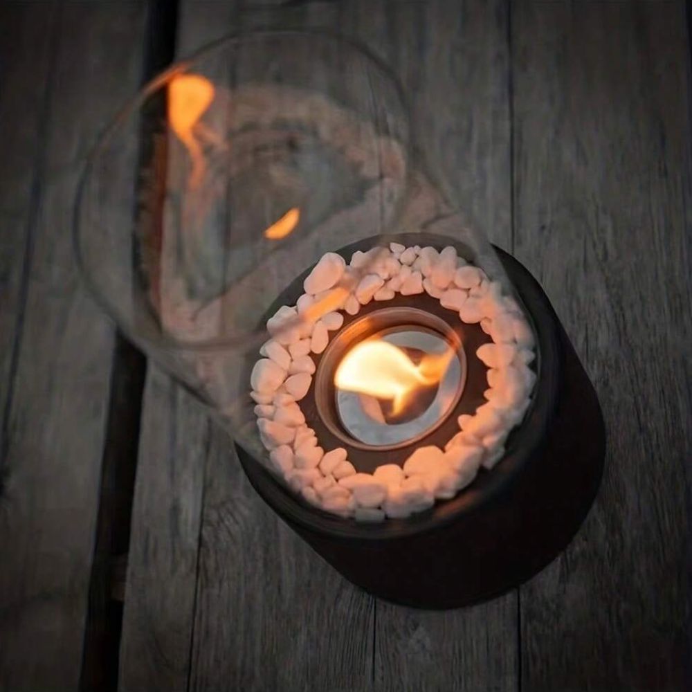 Klassisk Oljelampa med Öppen Flamma - Lumora