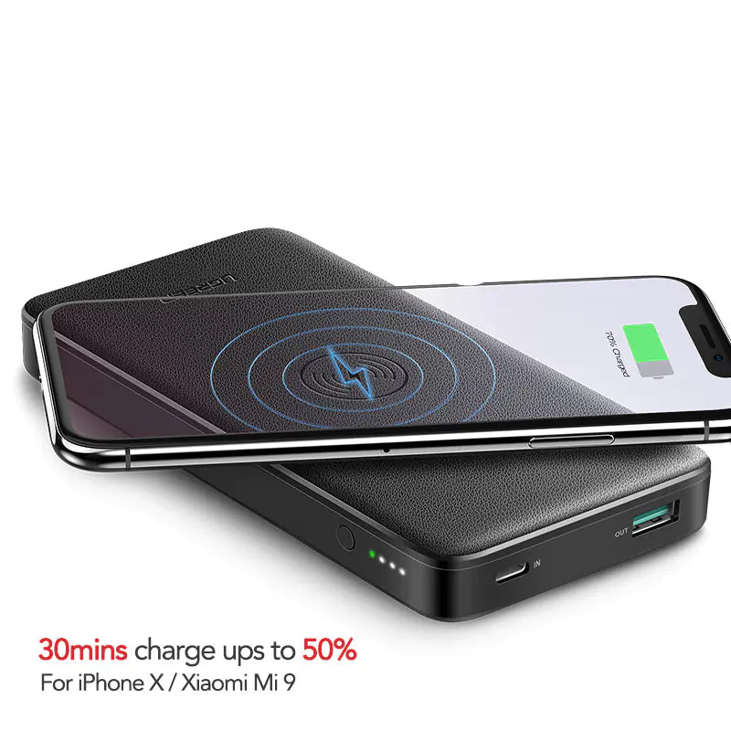 Trådlös Snabbladdare Power Bank – 10 000mAh Dubbel Utgång