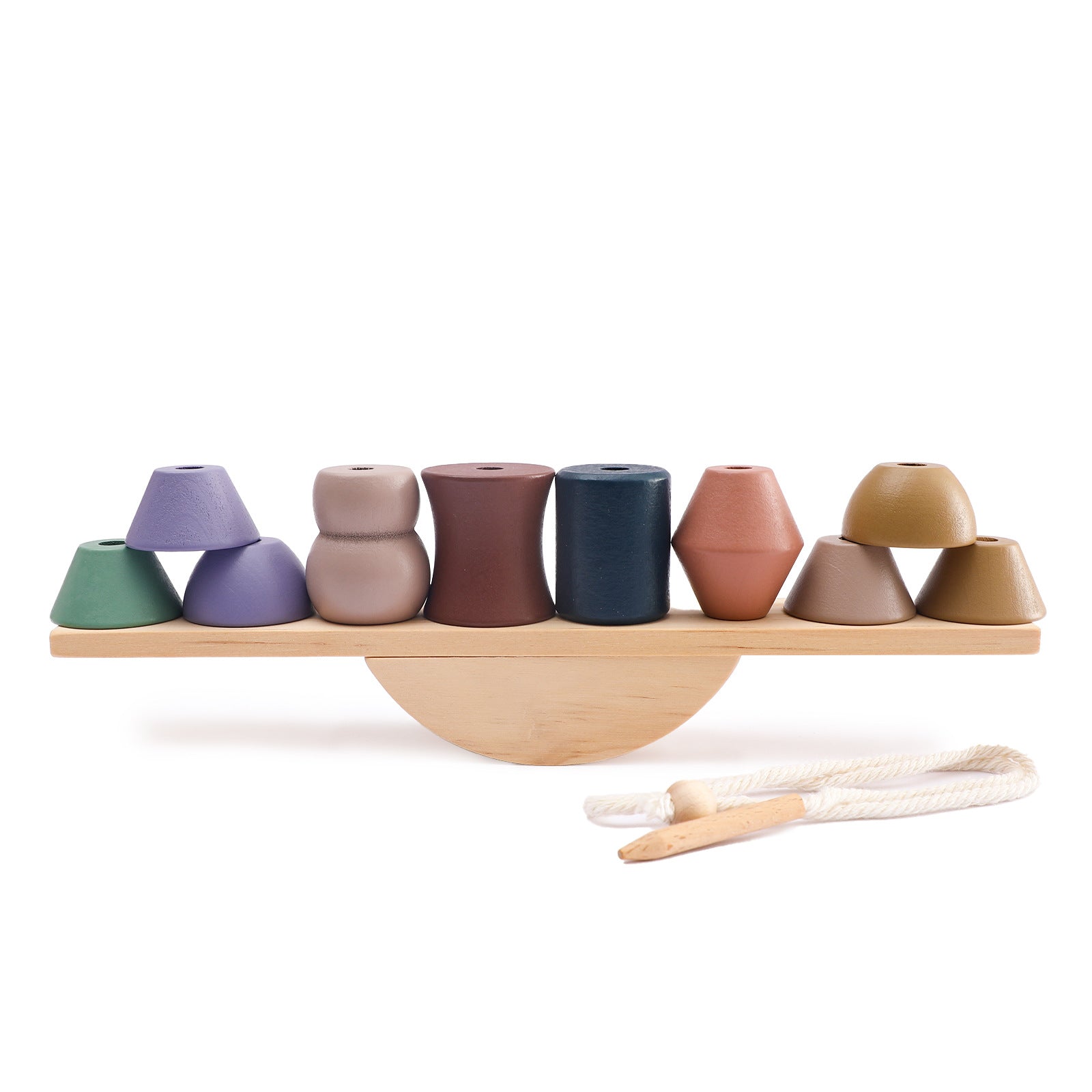 Träbalanseringsspel för att Främja Motorik och Balans – Joy of Shapes