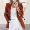 Elegant fløjlsblazer til kvinder