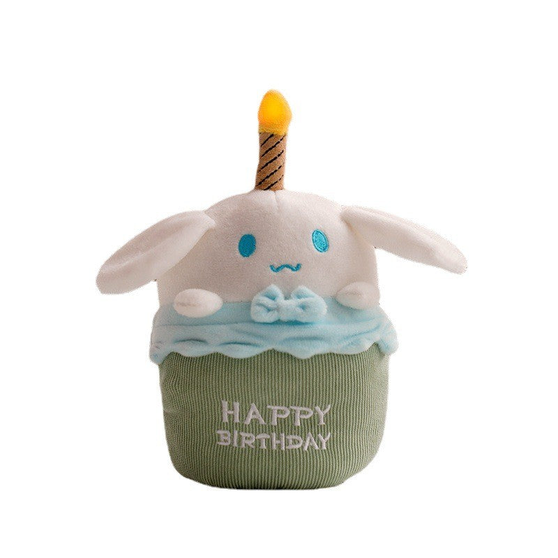 Musikaliskt Födelsedagstårta Plush Toy med Ljus och Ljud – GlowCake
